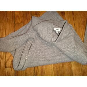 Vince, Wool/Cashmere cowl neck sweater with side zippers Gray Sz S